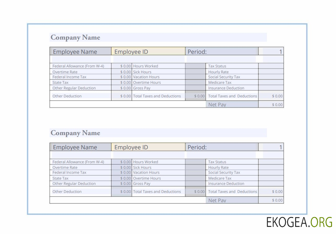 Fiche de paie des employés version 3 formats PDF et Word